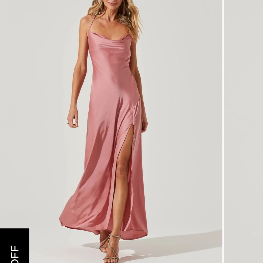 ASTR The Label  PALISADES COWL NECK MAXI DRESS